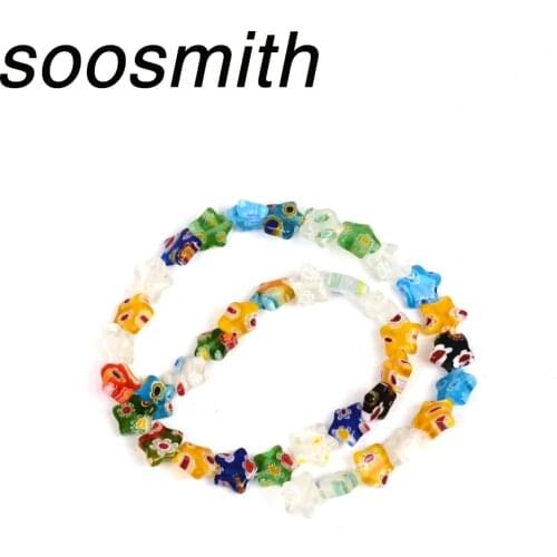 30Pcs/Lot Star Glass Beads Lampwork Natural Stone Bead For Jewelry Making Loose Spacer Beads Diy Craft Bracelet Necklace Gift