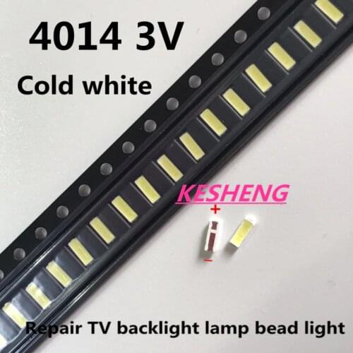 JUFEI 4014 LED 200 pz Retroilluminazione Media Potenza LED 0.5 W 3 V 4014 bianco Freddo LCD Retroilluminato per la TV TV Applica