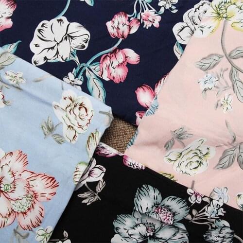Flowers pattern fabric Retro style fabric Calico Printed cotton fabric for DIY Bag 1 order=50cm*140cm