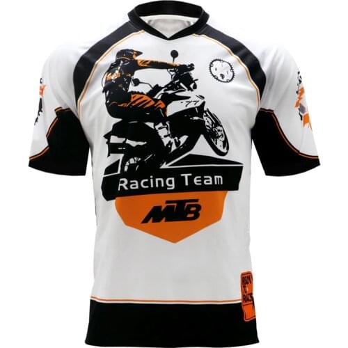 Ciclismo Mountain Bicycle Wear Short Sleeve Motocross Clothing MTB Cycling Jersey Quick Dry Downhill Motocycle Road Bike Shirt