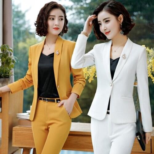 Spring work suits for women jacket and pants set office sets 2 piece set blazer set work suits for women work suits for women