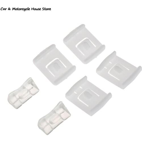 6pcs/pack White Plastic Seat Buckle Clip Runner Guide 435881203A C10 For MK1 MK2 MK