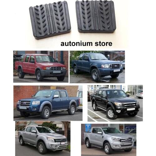 1 Pair Brake and Clutch Pedal Pad Cover Best Quality Rubber for Ford Ranger
