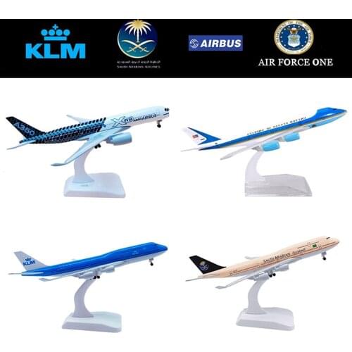 20CM 1:300 Airbus A350 XWB Landing Gears Airforce One B747 B777 Saudi KLM Airline Airplane Plane Aircraft Model Aviation Boy Toy
