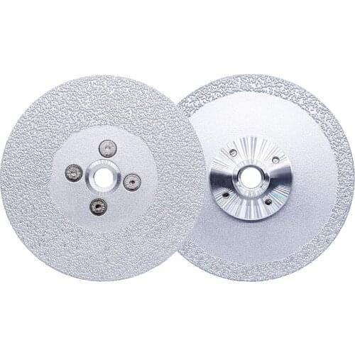 5 Inch 125mm Premium Quality Vacuum Brazed Diamond Cutting Disc Grinding Sanding Wheel With M14&5/8-11 Flange