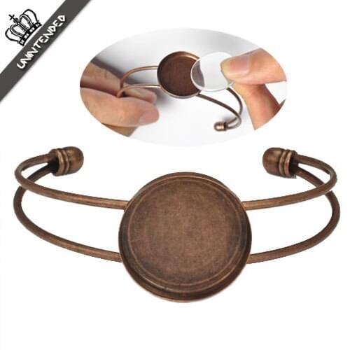 Diy accessories material bracelet trays time gem base copper vintage bracelet