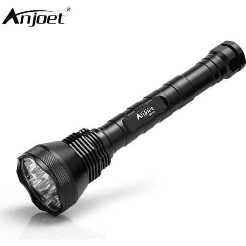 ANJOET 5 Mode High Power LED Flashlight Super bright 9-XML T6 Torch Waterproof torches for Camping