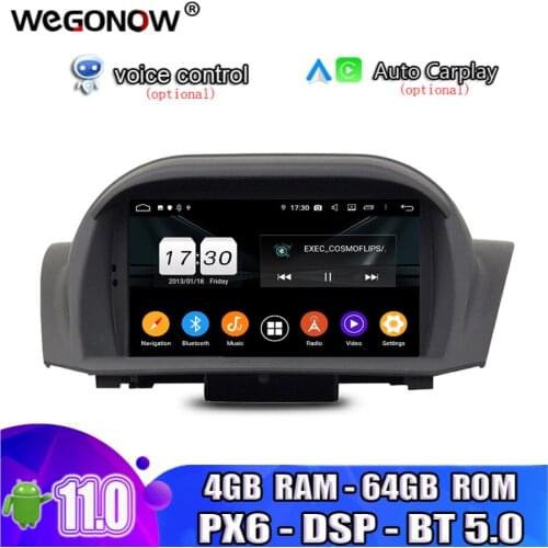 TDA7851 DSP Android 10.0 Octa Core 64GB ROM Car multimedia DVD Player GPS map RDS Radio wifi 4G BT5.0 For Ford Fiesta 2013-2016