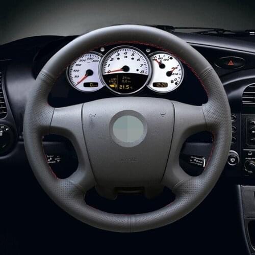 Black Artificial Leather Car Steering Wheel Cover for Skoda Octavia 2005-2009 Fabia 2005-2010