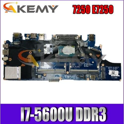 CN-0TPHC4 TPHC4 Mainboard For DELL Latitude 7250 E7250 Laptop motherboard ZBZ00 LA-A971P With SR23V I7-5600U DDR3 100% Test OK