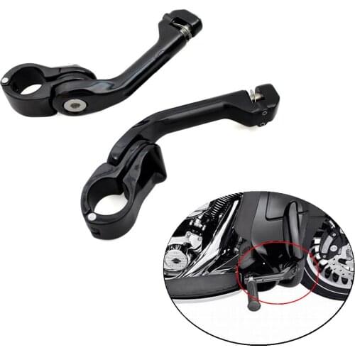 Adjustable 1-1/4" (32mm) Engine Guard Highway Peg Mounting Clamps Kit For Harley Kawasaki Yamaha v-star Suzuki vs1400 Honda ace