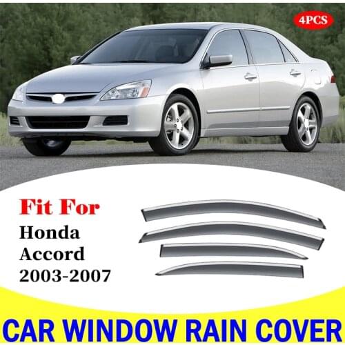 For For Honda Accord 2003-2007 window visor car rain shield deflectors awning trim cover exterior rain cover car accessories