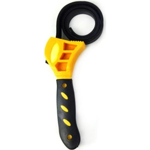Multi-function Rubber Strap Wrench Adjustable Spanner For Any Shape Opener Tool