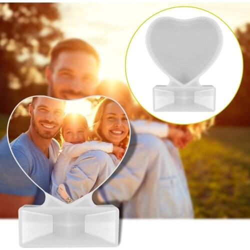 Heart Shape Rectangle Mould Set For Epoxy Resin Casting DIY Decoration Mould Photo Frame Resin Can Be Reused Multiple Times Mold