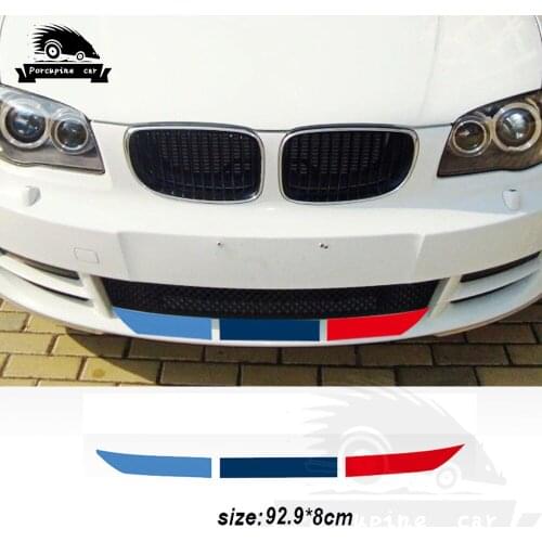 M Power Performance Car Front Bumper Sticker For BMW 1 3 4 5 7 Series GT X1 X3 X4 X5 X6 F15 F16 F18 F10 F25 F30 E46 E60 E87 E90