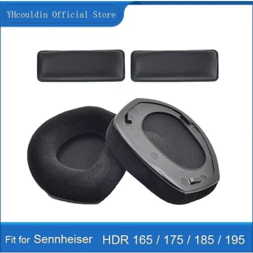 YHcouldin Ear Pads for Sennheiser HDR 165 175 185 195 Headphones Velour Earpads Replacement Earmuff Cover with Plastic buckle