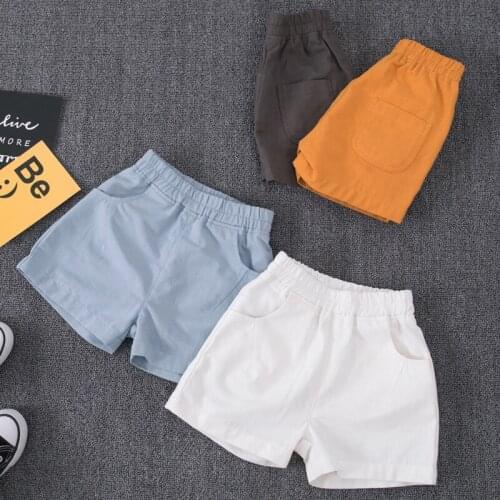 Toddler Baby Girls Clothes Summer Casual Cotton Boys Shorts Fashion Kids Shorts 90-165cm DT303