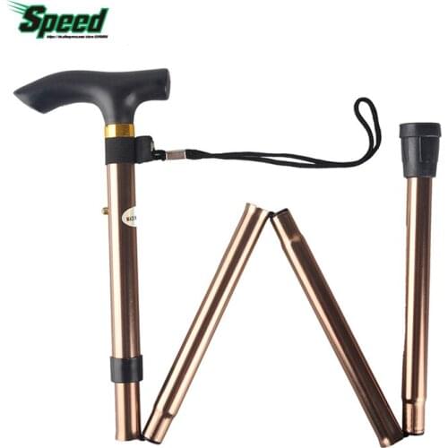 Outdoor Portable 4-section Aluminum Alloy Adjustable Canes Camping Sticks Hiking Mountaineer Walking Sticks Trekking Pole 6Color