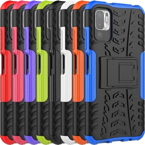 Redmi Note 10 Pro Max K40 Pro Plus POCO F3 M3 Pro Case TPU & PC Dual Armor Hard Silicone Cover Casing