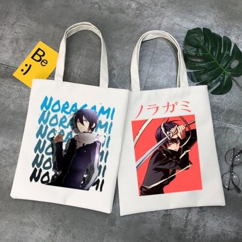 Japanese Anime Noragami Kawaii Stray God YATO Handbags Shoulder Bags Casual Shopping Girls Handbag Women Elegant Canvas Bag