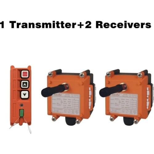 Telecontrol uting F21-2S 2 buttons Industrial Electric Hoist Radio Remote Control 1 Transmitter 2 Receiver