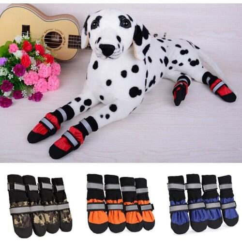 Winter Anti Slip High Pet Snow Boots Waterproof Medium Big Dog Shoes for Large Dogs Pets Accessories Saint Bernard buty dla psa