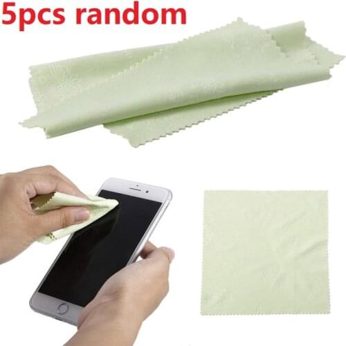 10pcs Durable Eyeglasses Cloth Glasses Cleaner For Spectacles Lenses Portable Camera Phone Screen Cleaning Wipes Random Colours