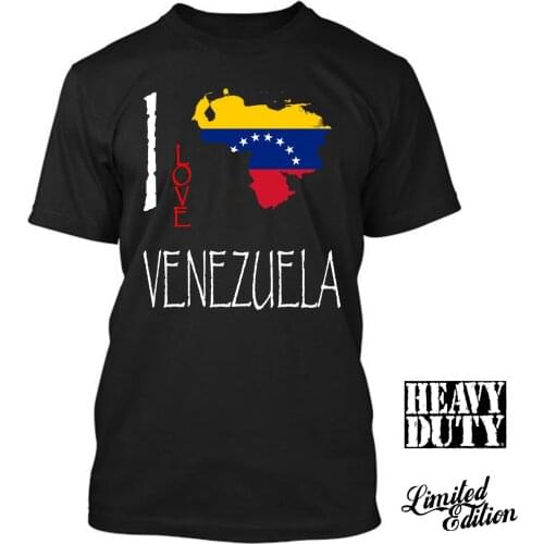 2019 Hot Sale 100% Cotton VENEZUELA I Love Culture Flag T SHIRT TEES Tee Shirt