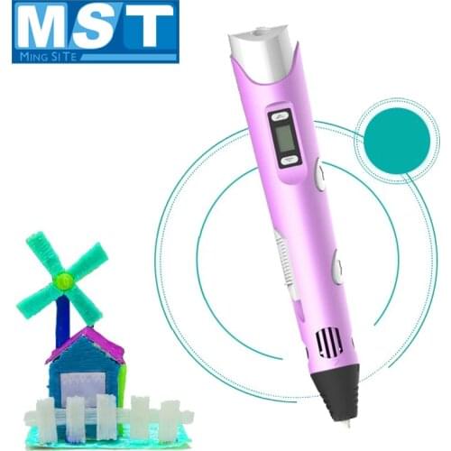 3D Printing Pen Filament DIY 3D Pencil Drawing Pens LED Screen Display For Children Design Creative Painting Toys Gifts