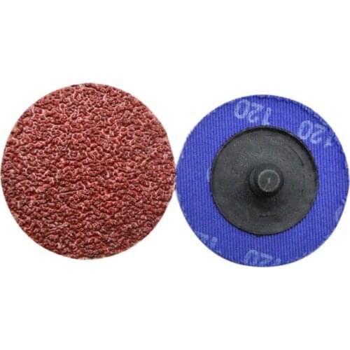 50PCS 2 Inch Roloc Disc 120 Grit Aluminum Oxide Roll Lock Sanding Discs