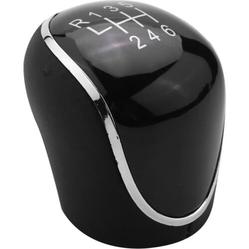 6 Speed Car PU Leather Gear Shift Knob Shift Lever for Ford Mondeo IV S-MAX C-MAX Transit Focus MK3 MK4 Kuga