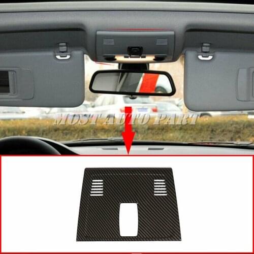 ABS Plastic Carbon Fiber Look Interior Car Front Roof Reading Lamp Decoration Cover Trim For BMW 3 Series E90 2005-2012 1pcs