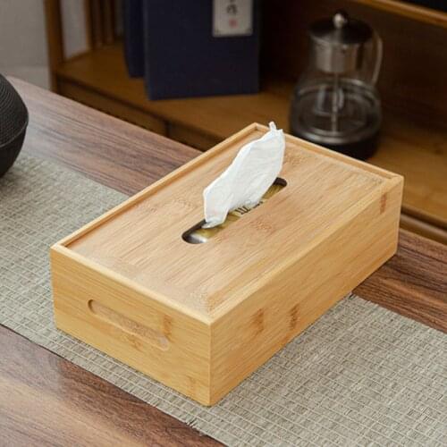 Bamboo Organizer Storage Box for Paper