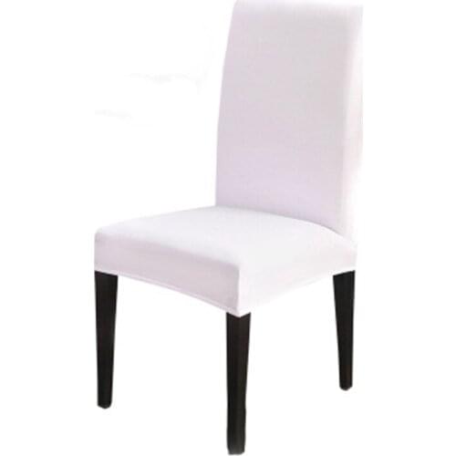 Anti-dirty Chair Covers Spandex Elastic Chair Cover Solid Color Conjoined Minimalist Hotel Restaurant Home