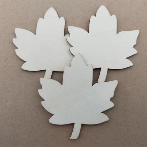 Laser Cut Out Maple Leaf Handmade Autumn Season Decoration Custom Hanging Door Ornament