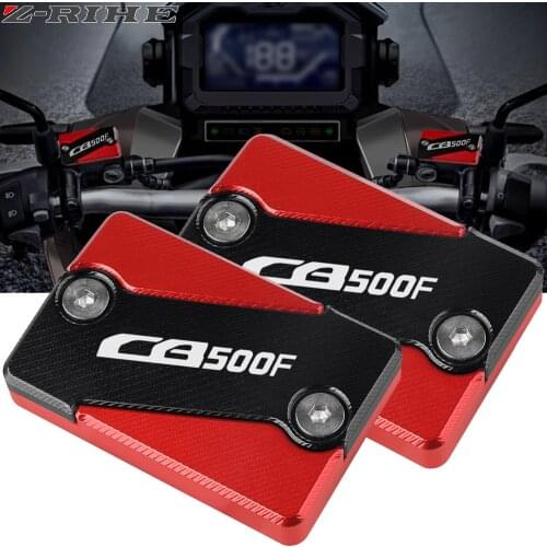 For HONDA CB500F CB 500F 2020 New CNC Motorcycle Red/Black Front Brake Fluid Cap Cover Master Cylinder Fluid Pump Tank Protector