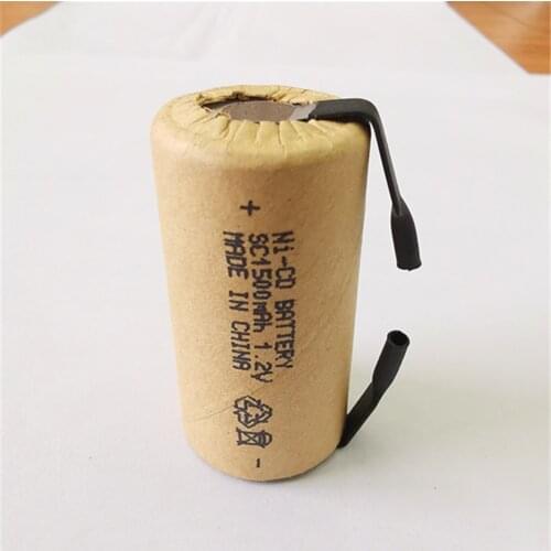 Ship from Russia! 10pcs Ni-CD SC1500mAh 1.2V high power 10C with tabs rechargeable battery for power tools electric screwdriver