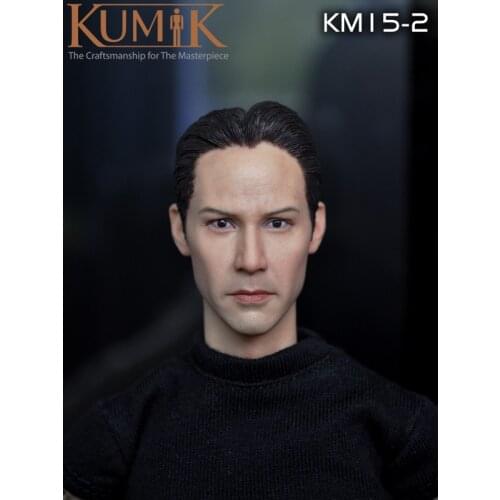 1/6 scale figure doll head shape for 12" action figure doll accessories Keanu Reeves The Matrix neo male Head carved