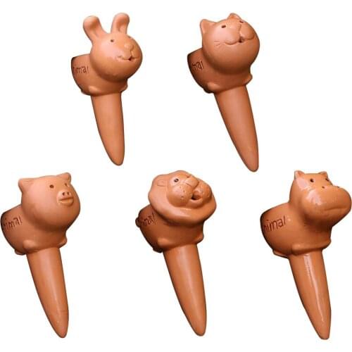 Animal Shape Ceramic Automatic Water Seepage Device Dripper For Flower Plants Irrigation Lazy Flower Watering Device Drip Device