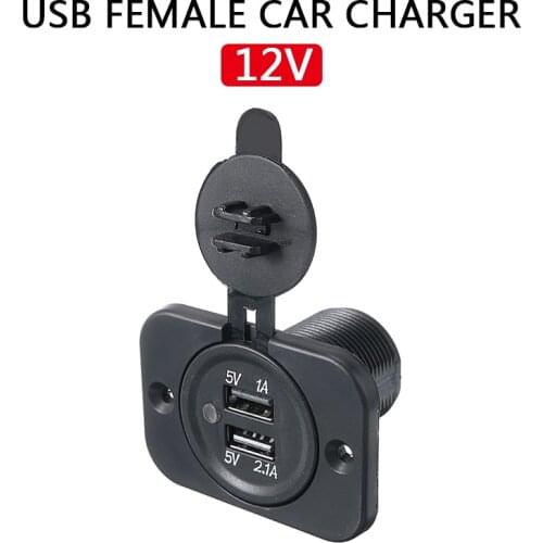 Mayitr Cigarette Lighter Car Charger USB Vehicle Dual USB Charger Socket Power Outlet Adapter Cigarette Lighter Socket Plug