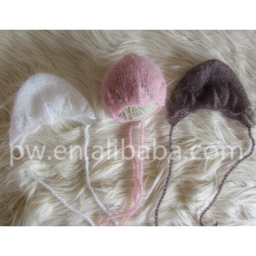 Photo Prop Bonnet Newborn Mohair Hat