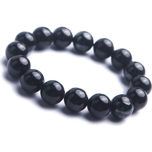 Genuine Natural Purple Sugilite Round Loose Beads Women Lady Charm Stretch Bracelet AAAA 13.5mm