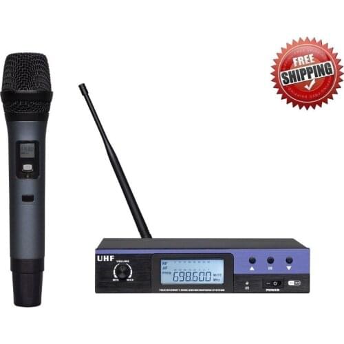 Bolymic NEW 100 CH Professional UHF Diveristy Single Wireless Microphone Mic System Free Shipping