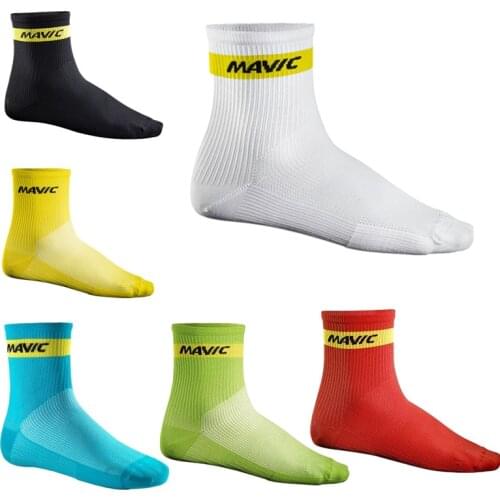 New Professional Sport Cycling Socks Men Stripe Racing Mountain Bike Socks Calcetines Ciclismo