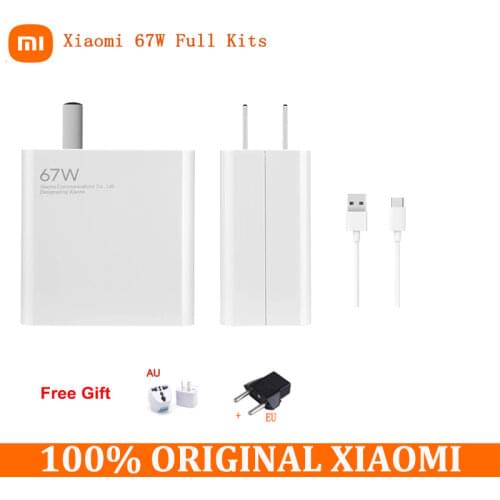 Original Xiaomi Mi 67W Fast Charger for Xiaomi 11 Pro & Xiaomi 11 Ultra 36 Minutes Fully Charged for laptop air 13.3 Notebook