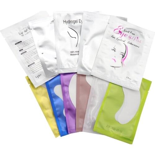Eyelash Pads Eye Patches 50pcs Eye Pad Eyelash Extension Patches Under Eye Pads Hydrogel Eye Patch Eyepads Building Patches