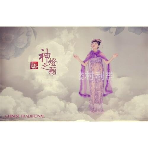 Purple sexy costumes for pregnant women pregnant shoot photography clothing lace maxi pregnant women gown photo for pregnant wom