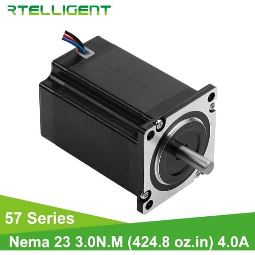 Rtelligent 5pcs 57A3 1pcs 57CM13 6pcs R60-AL Nema 23 Stepper Motor And Stepper Motor 4 Lead Stepper Motor Driver