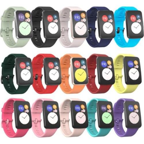 Silicone Sport Wrist Watchband For Huawei Watch Fit Band 2020 Strap Smart Wristband Bracelet Smartwatch Accessories