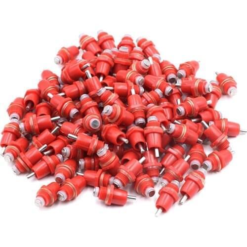 50pcs Spring Type Chicken Water Nipple Drinker Feeder Automatic Chicken Bird Quail Drinking Nipple Quality Poultry Feeding